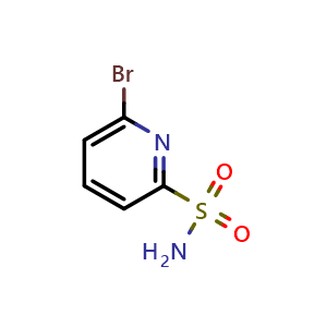 Chemical structure of 6-Bromopyridine-2-sulfonaMide , CAS 856013-04-2, AChemBlock P51680