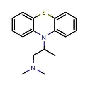 Chemical structure of Isopromethazine , CAS 303-14-0, AChemBlock P51685