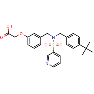 2-(3-((N-(4-(tert-butyl)benzyl)pyridine-3-sulfonamido)methyl)phenoxy)acetic acid