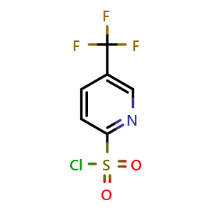 Chemical structure of 5-trifluoromethyl-2-pyridinesulfonyl chloride , CAS 174485-72-4, AChemBlock P51711