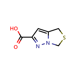 Chemical structure of 4H-5-Thia-1,6a-diaza-pentalene-2-carboxylic acid , CAS 1286753-94-3, AChemBlock P51714