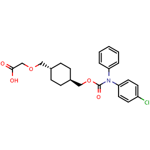 2-(((1r,4r)-4-((((4-chlorophenyl)(phenyl)carbamoyl)oxy)methyl)cyclohexyl)methoxy)acetic acid
