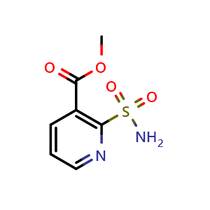 Chemical structure of 2-Sulfamoyl-nicotinic acid methyl ester , CAS 123395-94-8, AChemBlock P51750