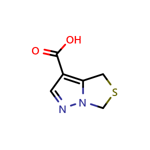 Chemical structure of 4H-5-Thia-1,6a-diaza-pentalene-3-carboxylic acid , CAS 1286755-08-5, AChemBlock P51762