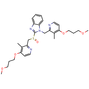 1-((4-(3-methoxypropoxy)-3-methylpyridin-2-yl)methyl)-2-(((4-(3-methoxypropoxy)-3-methylpyridin-2-yl)methyl)sulfinyl)-1H-benzo[d]imidazole
