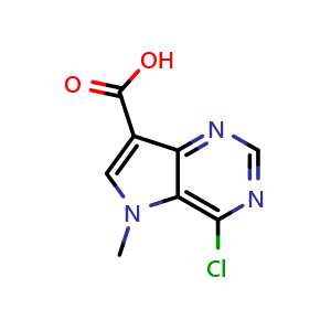 4-chloro-5-methyl-5H-pyrrolo[3,2-d]pyrimidine-7-carboxylic acid