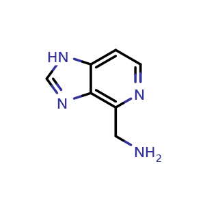 Chemical structure of (1H-imidazo[4,5-c]pyridin-4-yl)methanamine , CAS 933754-62-2, AChemBlock Q51892