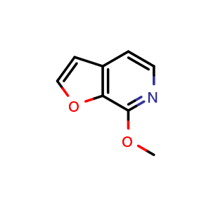 Chemical structure of 7-methoxyfuro[2,3-c]pyridine , CAS 117612-53-0, AChemBlock Q51932