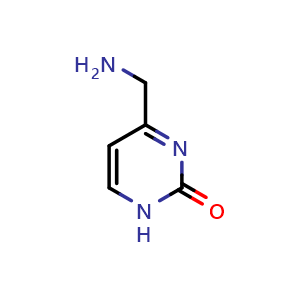 Chemical structure of 4-(aminomethyl)pyrimidin-2(1H)-one , CAS 1330754-08-9, AChemBlock Q51935