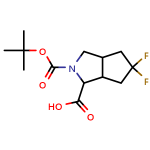 2-(tert-butoxycarbonyl)-5,5-difluorooctahydrocyclopenta[c]pyrrole-1-carboxylic acid