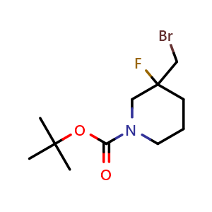 tert-butyl 3-(bromomethyl)-3-fluoropiperidine-1-carboxylate