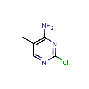Chemical structure of 2-chloro-5-methylpyrimidin-4-amine , CAS 14394-70-8, AChemBlock Q51998