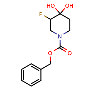 benzyl 3-fluoro-4,4-dihydroxypiperidine-1-carboxylate