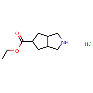 ethyl octahydrocyclopenta[c]pyrrole-5-carboxylate hydrochloride