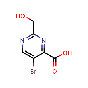 5-bromo-2-(hydroxymethyl)pyrimidine-4-carboxylic acid