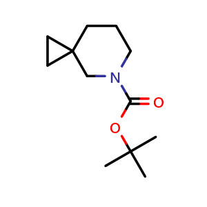 Chemical structure of tert-butyl 5-azaspiro[2.5]octane-5-carboxylate , CAS 1416013-81-4, AChemBlock Q52120