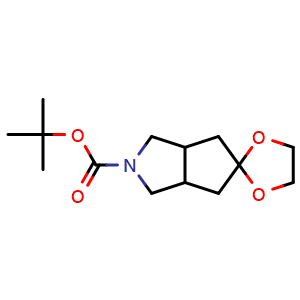 tert-butyl tetrahydro-1H-spiro[cyclopenta[c]pyrrole-5,2'-[1,3]dioxolane]-2(3H)-carboxylate