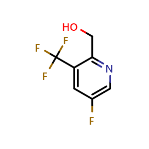 Chemical structure of (5-fluoro-3-(trifluoromethyl)pyridin-2-yl)methanol , CAS 1638766-99-0, AChemBlock Q52311