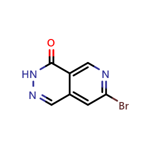 Chemical structure of 7-bromopyrido[3,4-d]pyridazin-4(3H)-one , CAS 794591-77-8, AChemBlock Q52324