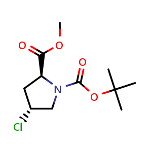 1-(tert-butyl) 2-methyl (2S,4R)-4-chloropyrrolidine-1,2-dicarboxylate