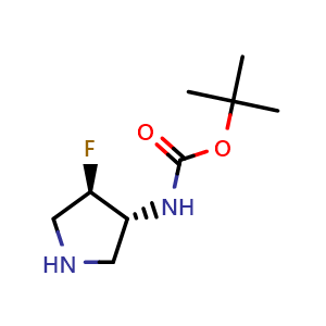 tert-butyl ((3R,4R)-4-fluoropyrrolidin-3-yl)carbamate