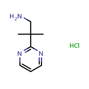 2-methyl-2-(pyrimidin-2-yl)propan-1-amine hydrochloride
