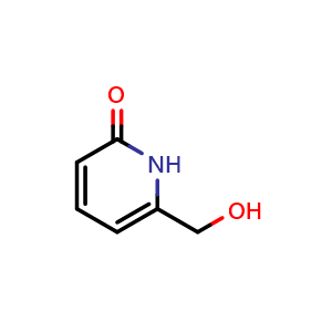 Chemical structure of 6-(Hydroxymethyl)pyridin-2(1H)-one , CAS 352514-21-7, AChemBlock Q52489