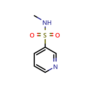 Chemical structure of N-methylpyridine-3-sulfonamide , CAS 4847-34-1, AChemBlock Q52495