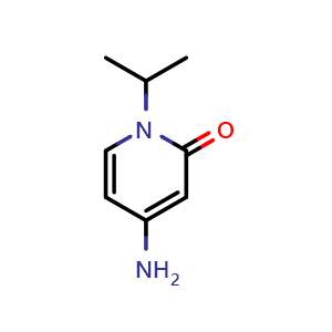 Chemical structure of 4-amino-1-isopropylpyridin-2(1H)-one , CAS 1439902-59-6, AChemBlock Q52511