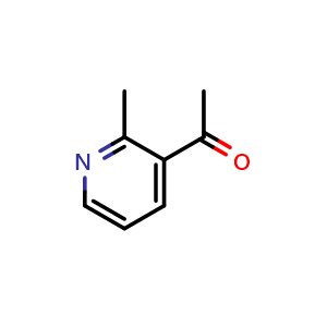 Chemical structure of 1-(2-methylpyridin-3-yl)ethan-1-one , CAS 1721-12-6, AChemBlock Q52526