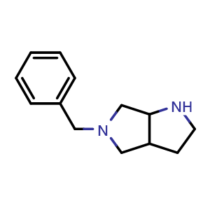 Chemical structure of 5-benzyloctahydropyrrolo[3,4-b]pyrrole , CAS 128740-12-5, AChemBlock Q52547