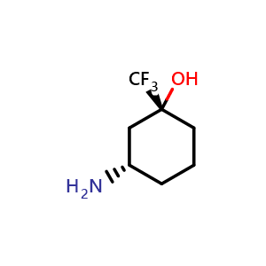 (1R,3S)-3-amino-1-(trifluoromethyl)cyclohexan-1-ol