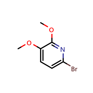 Chemical structure of 6-bromo-2,3-dimethoxypyridine , CAS 52606-08-3, AChemBlock Q52797