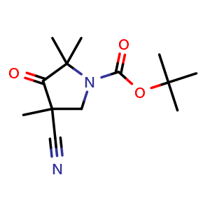 tert-butyl 4-cyano-2,2,4-trimethyl-3-oxopyrrolidine-1-carboxylate