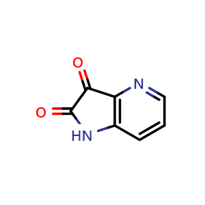 Chemical structure of 1H-pyrrolo[3,2-b]pyridine-2,3-dione , CAS 153072-89-0, AChemBlock Q52820