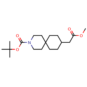 tert-butyl 9-(2-methoxy-2-oxoethyl)-3-azaspiro[5.5]undecane-3-carboxylate
