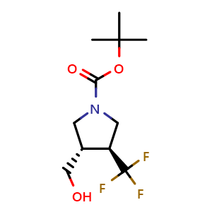 rel-tert-butyl (3S,4S)-3-(hydroxymethyl)-4-(trifluoromethyl)pyrrolidine-1-carboxylate