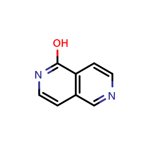 Chemical structure of 2,6-naphthyridin-1-ol , CAS 80935-77-9, AChemBlock Q53000