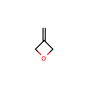 Chemical structure of 3-methyleneoxetane , CAS 10242-62-3, AChemBlock Q53034
