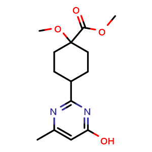 methyl 4-(4-hydroxy-6-methylpyrimidin-2-yl)-1-methoxycyclohexane-1-carboxylate