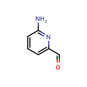Chemical structure of 6-aminopicolinaldehyde , CAS 332884-35-2, AChemBlock Q53329