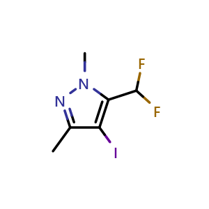 5-(difluoromethyl)-4-iodo-1,3-dimethyl-1H-pyrazole