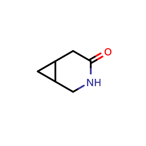 Chemical structure of 3-azabicyclo[4.1.0]heptan-4-one , CAS 78503-68-1, AChemBlock Q53445