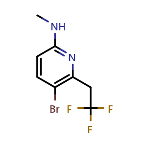 5-bromo-N-methyl-6-(2,2,2-trifluoroethyl)pyridin-2-amine