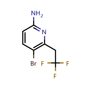 5-bromo-6-(2,2,2-trifluoroethyl)pyridin-2-amine