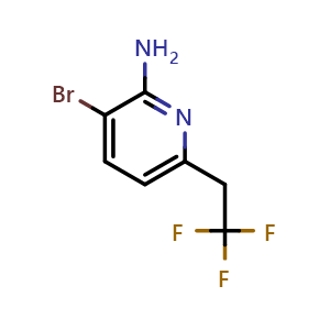 3-bromo-6-(2,2,2-trifluoroethyl)pyridin-2-amine