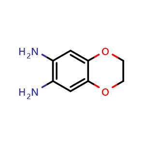 Chemical structure of 2,3-dihydrobenzo[b][1,4]dioxine-6,7-diamine , CAS 81927-47-1, AChemBlock Q53502