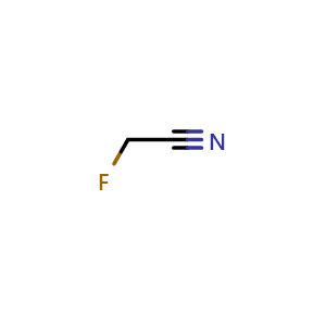 Chemical structure of 2-fluoroacetonitrile , CAS 503-20-8, AChemBlock Q53639