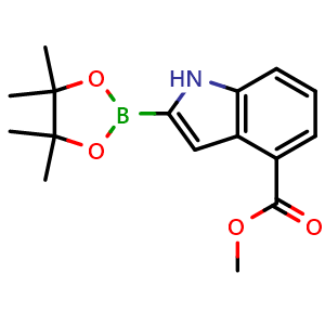 methyl 2-(4,4,5,5-tetramethyl-1,3,2-dioxaborolan-2-yl)-1H-indole-4-carboxylate