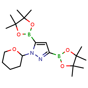 1-(tetrahydro-2H-pyran-2-yl)-3,5-bis(4,4,5,5-tetramethyl-1,3,2-dioxaborolan-2-yl)-1H-pyrazole